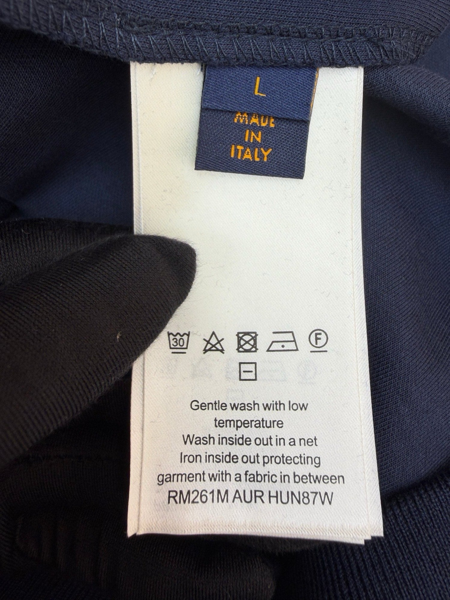 LV 1AK7KB Zippered Hoodie With Signature