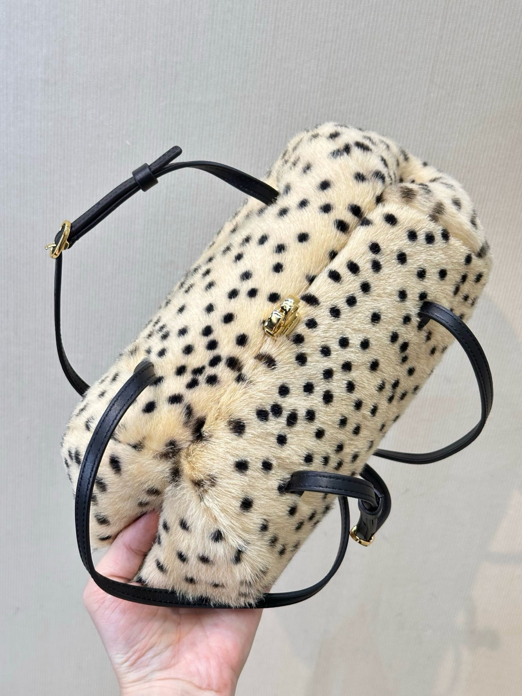 Chanel Pony Hair Cheetah Print Pretty CC Clutch With Strap