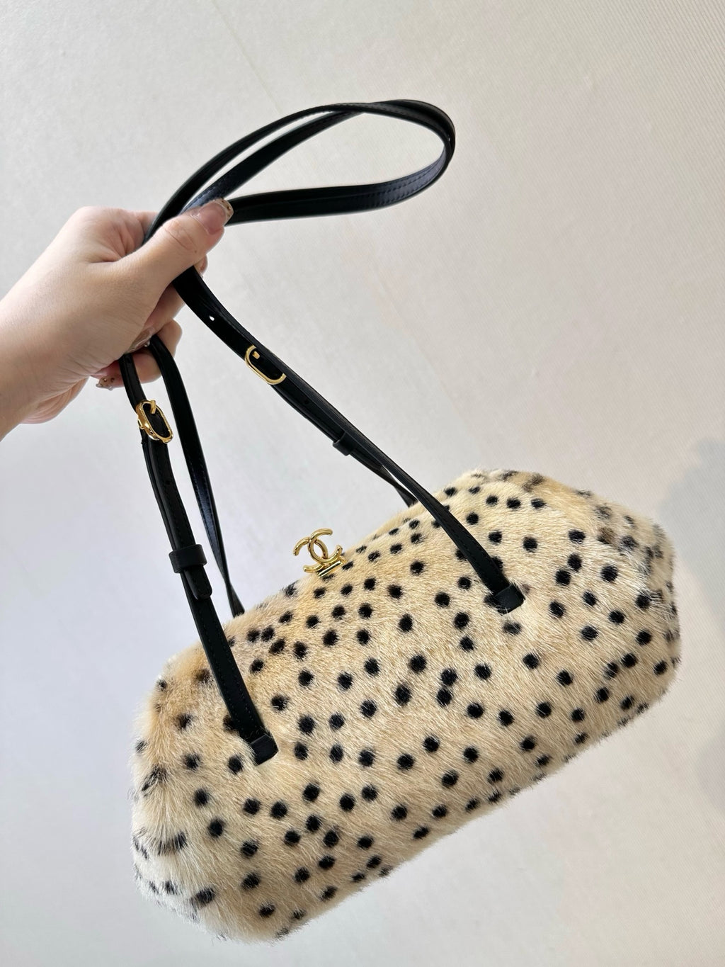 Chanel Pony Hair Cheetah Print Pretty CC Clutch With Strap