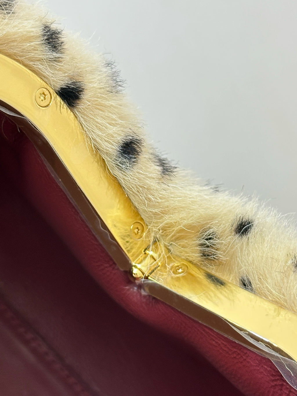 Chanel Pony Hair Cheetah Print Pretty CC Clutch With Strap