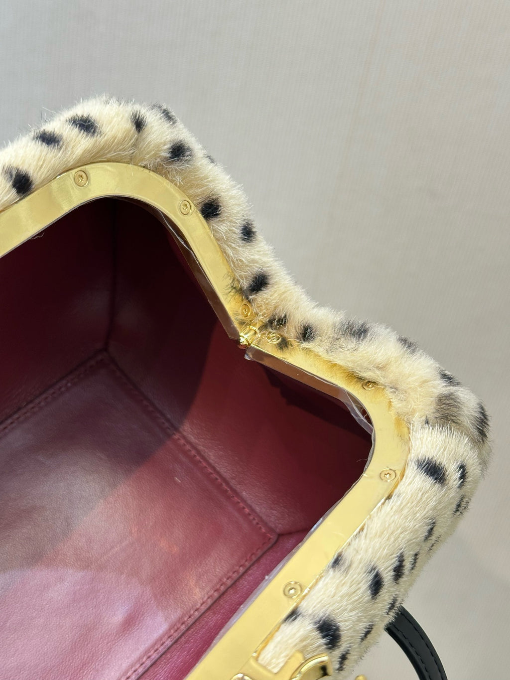 Chanel Pony Hair Cheetah Print Pretty CC Clutch With Strap