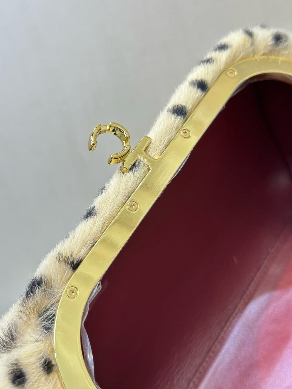 Chanel Pony Hair Cheetah Print Pretty CC Clutch With Strap