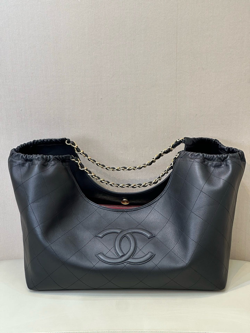 Chanel Maxi Cabas Hobo Bag in Calfskin