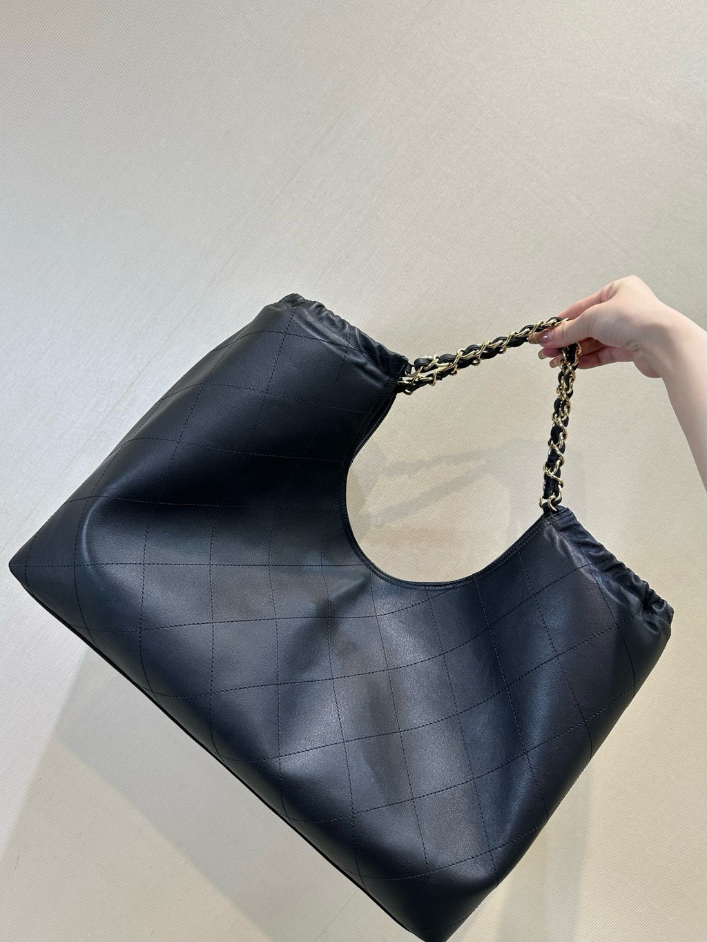 Chanel Maxi Cabas Hobo Bag in Calfskin