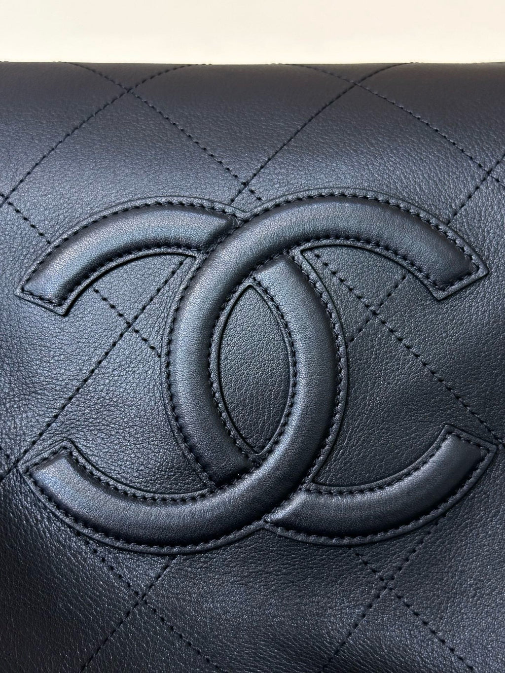Chanel Maxi Cabas Hobo Bag in Calfskin