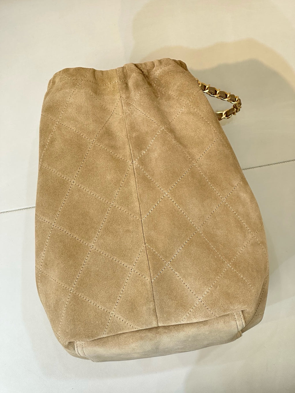 Chanel Maxi Cabas Hobo Bag in Suede