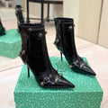 Balenciaga Cagole Leather Boots