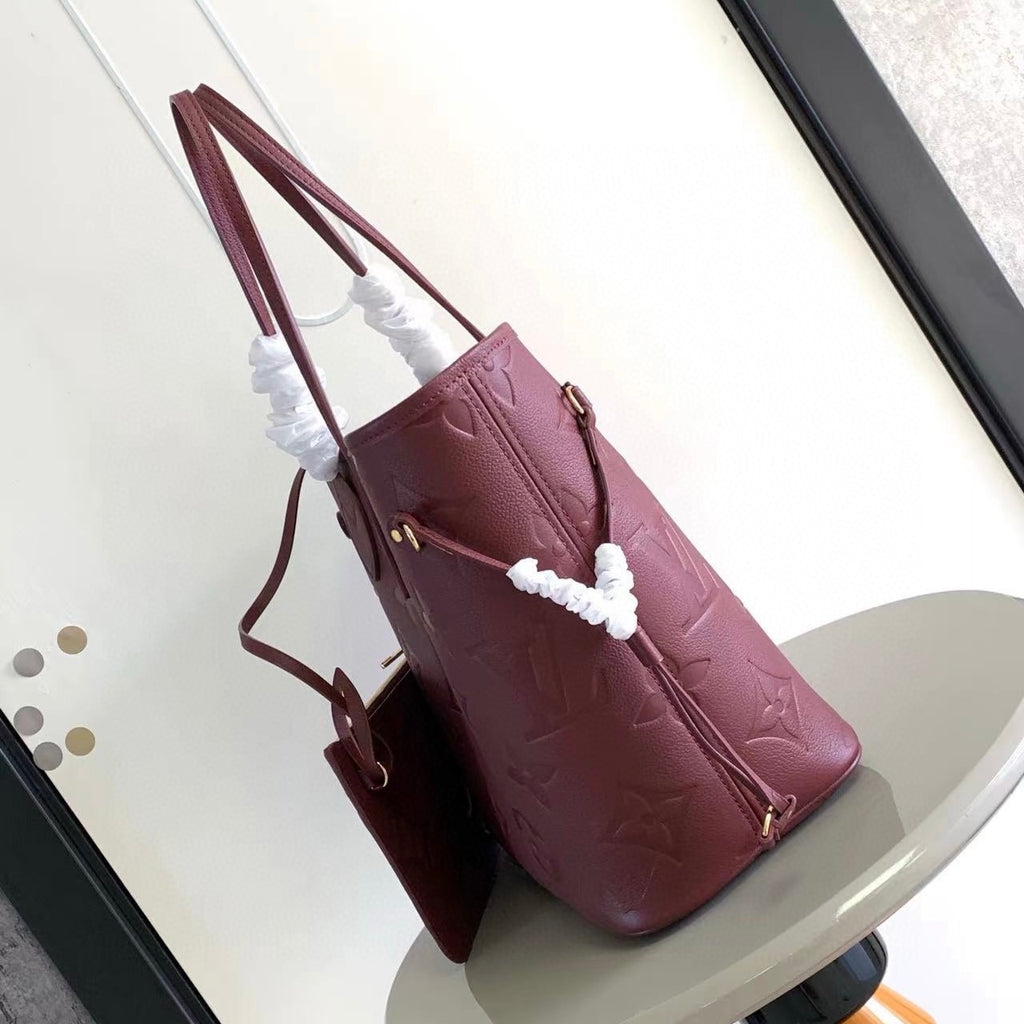 LV Neverfull MM In Embossed Monogram Empreinte Leather M25855