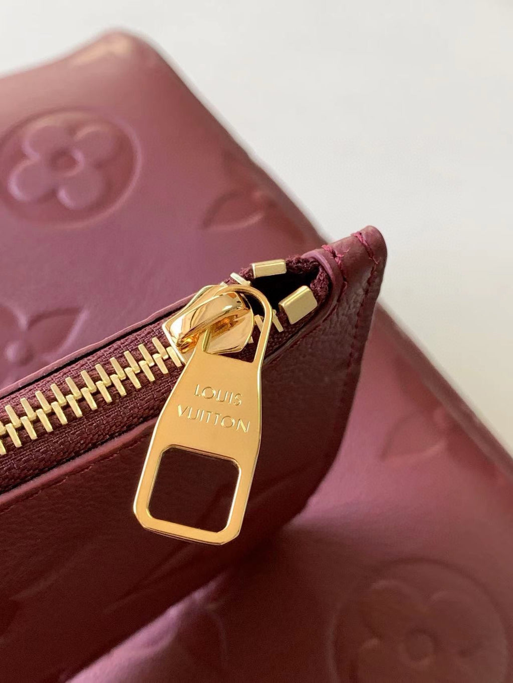LV Neverfull MM In Embossed Monogram Empreinte Leather M25855