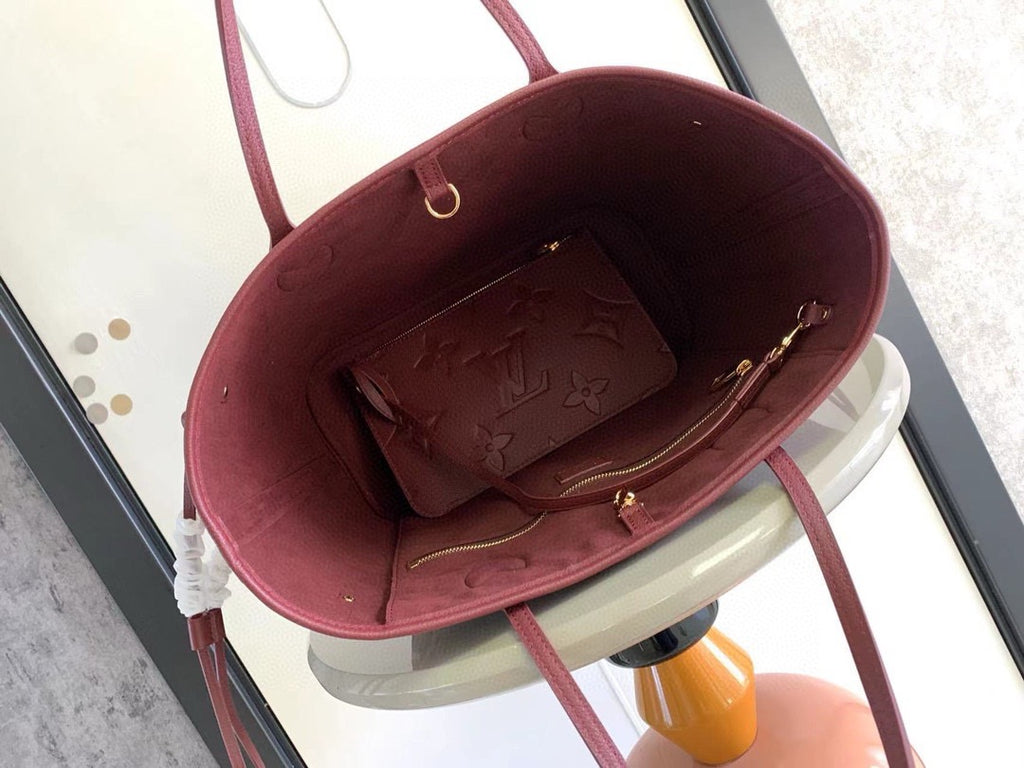 LV Neverfull MM In Embossed Monogram Empreinte Leather M25855