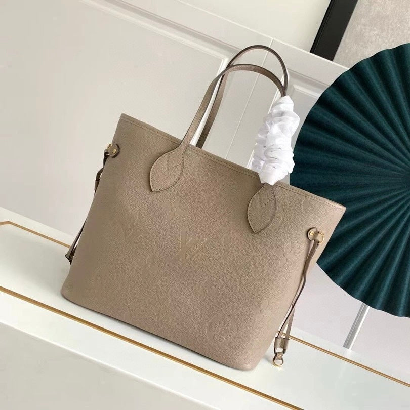 LV Neverfull MM In Embossed Monogram Empreinte Leather M25855