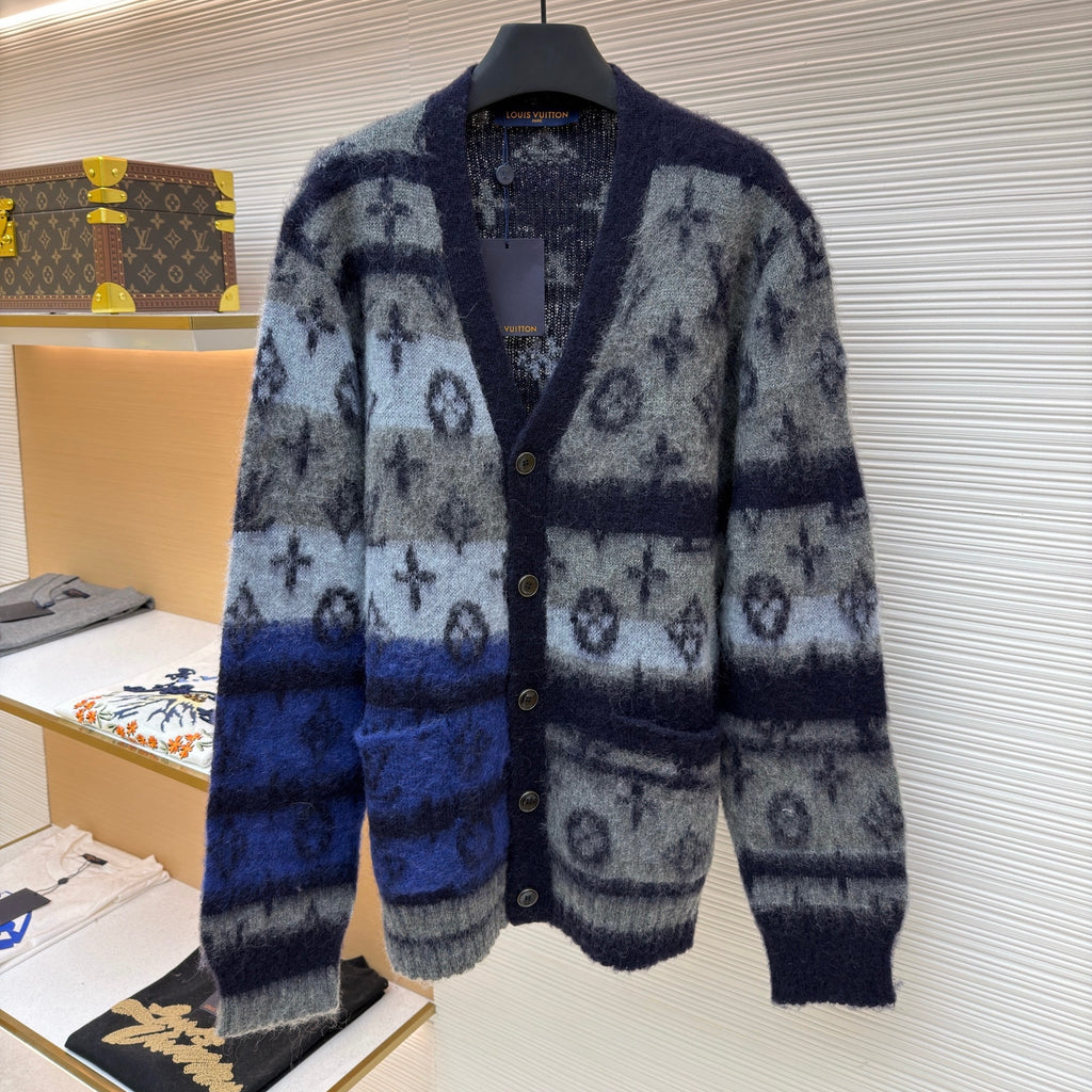 LV 1AIOX8 Monogram Mohair Cardigan