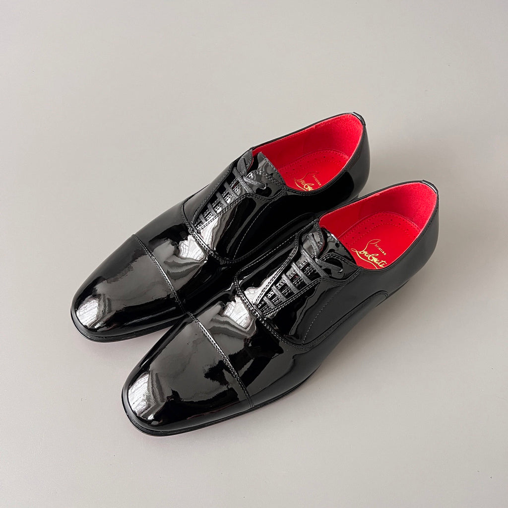 Christian Louboutin Oxford Shoe in Patent Calf Leather