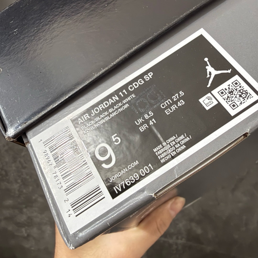Jordan 11 Comme des Garçons Homme Plus Black IV7639-001