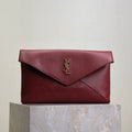 Saint Laurent Cassandre Large Envelope Pouch in Shiny Leather
