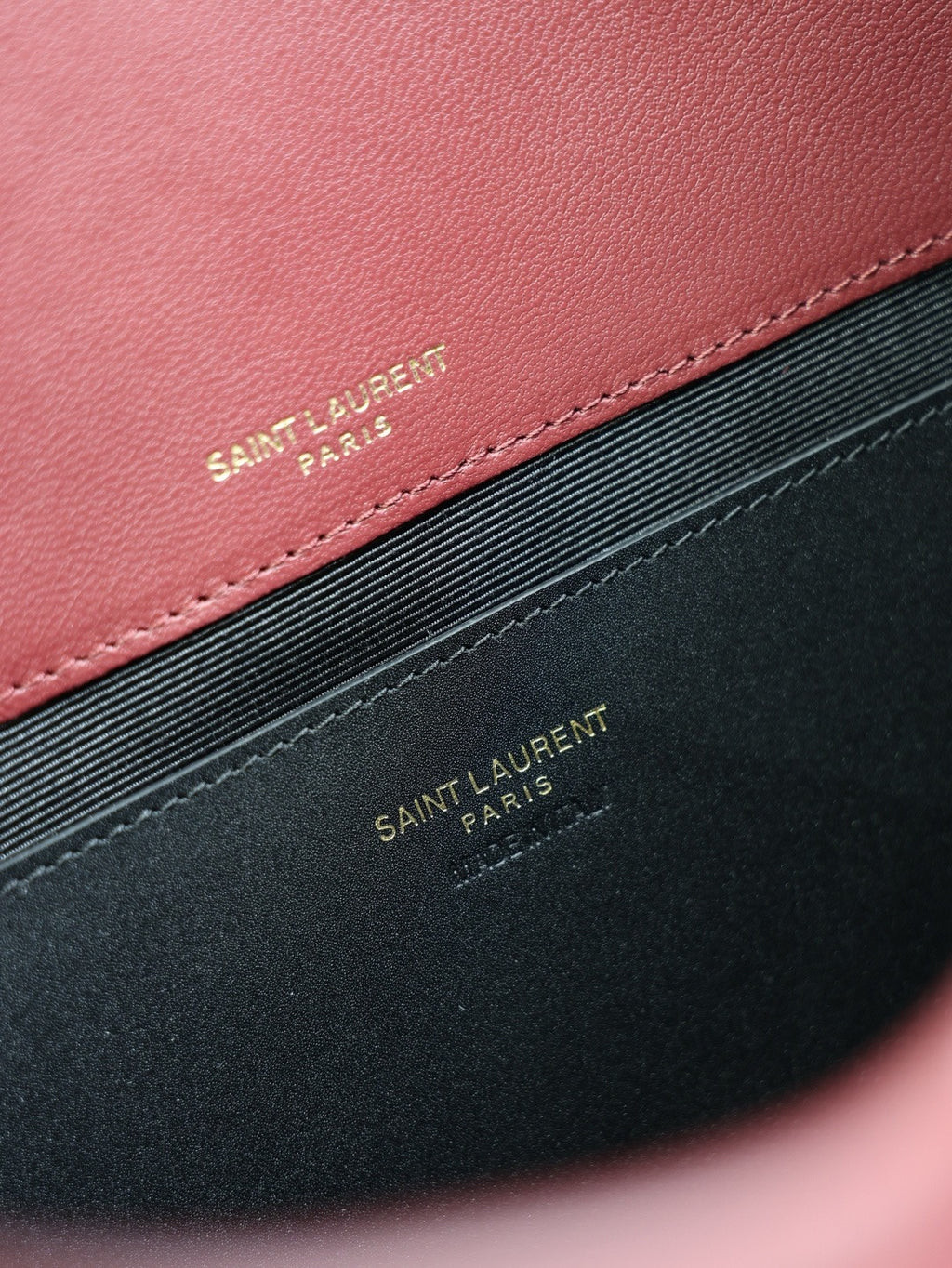 Saint Laurent Cassandre Large Envelope Pouch in Shiny Leather