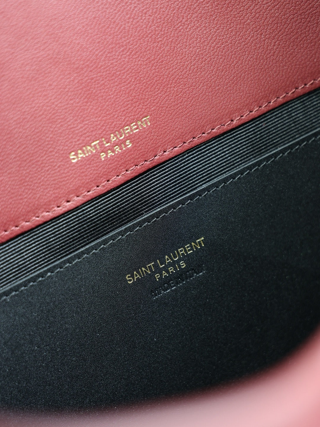 Saint Laurent Cassandre Large Envelope Pouch in Shiny Leather
