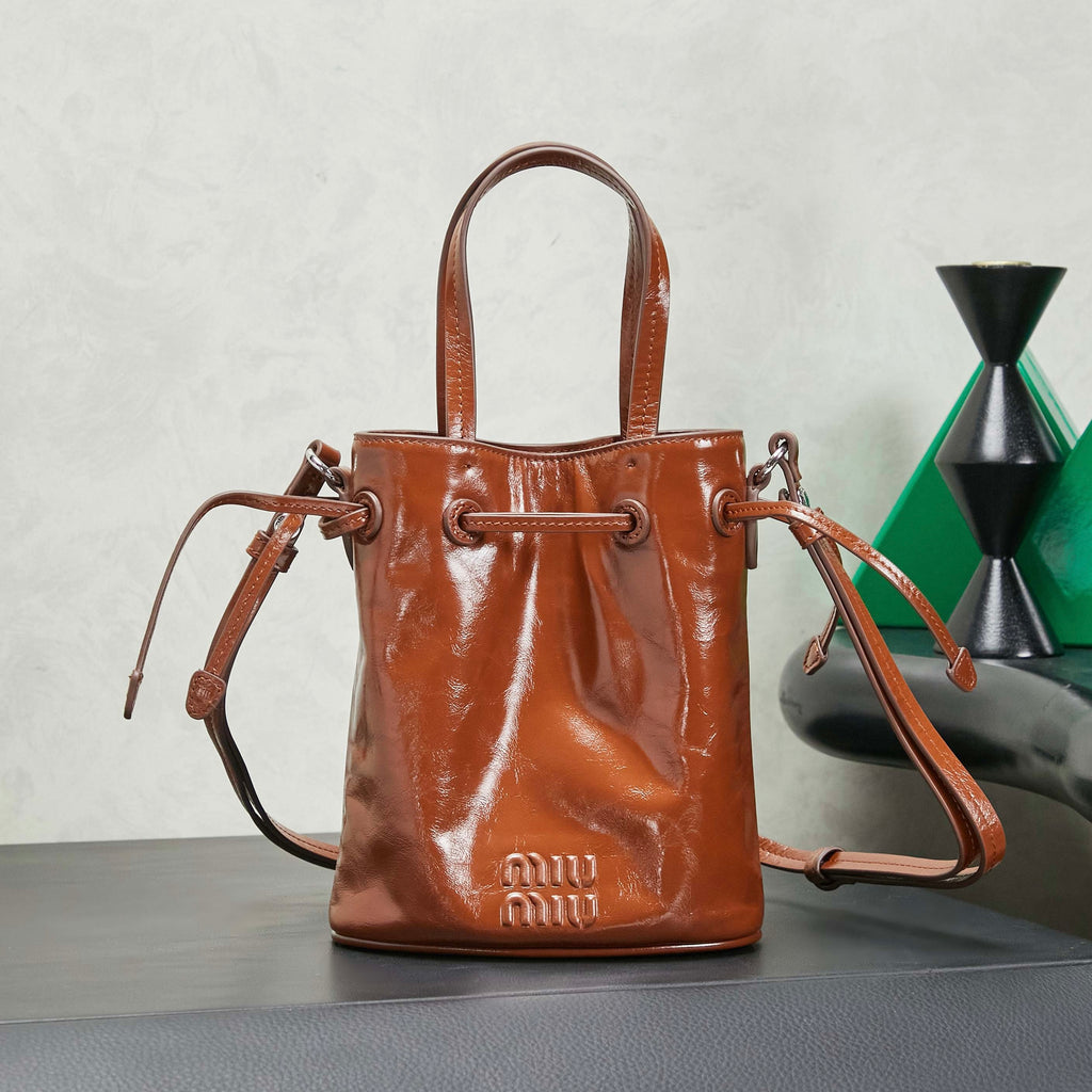 Miu Miu Shiny Leather Pouch