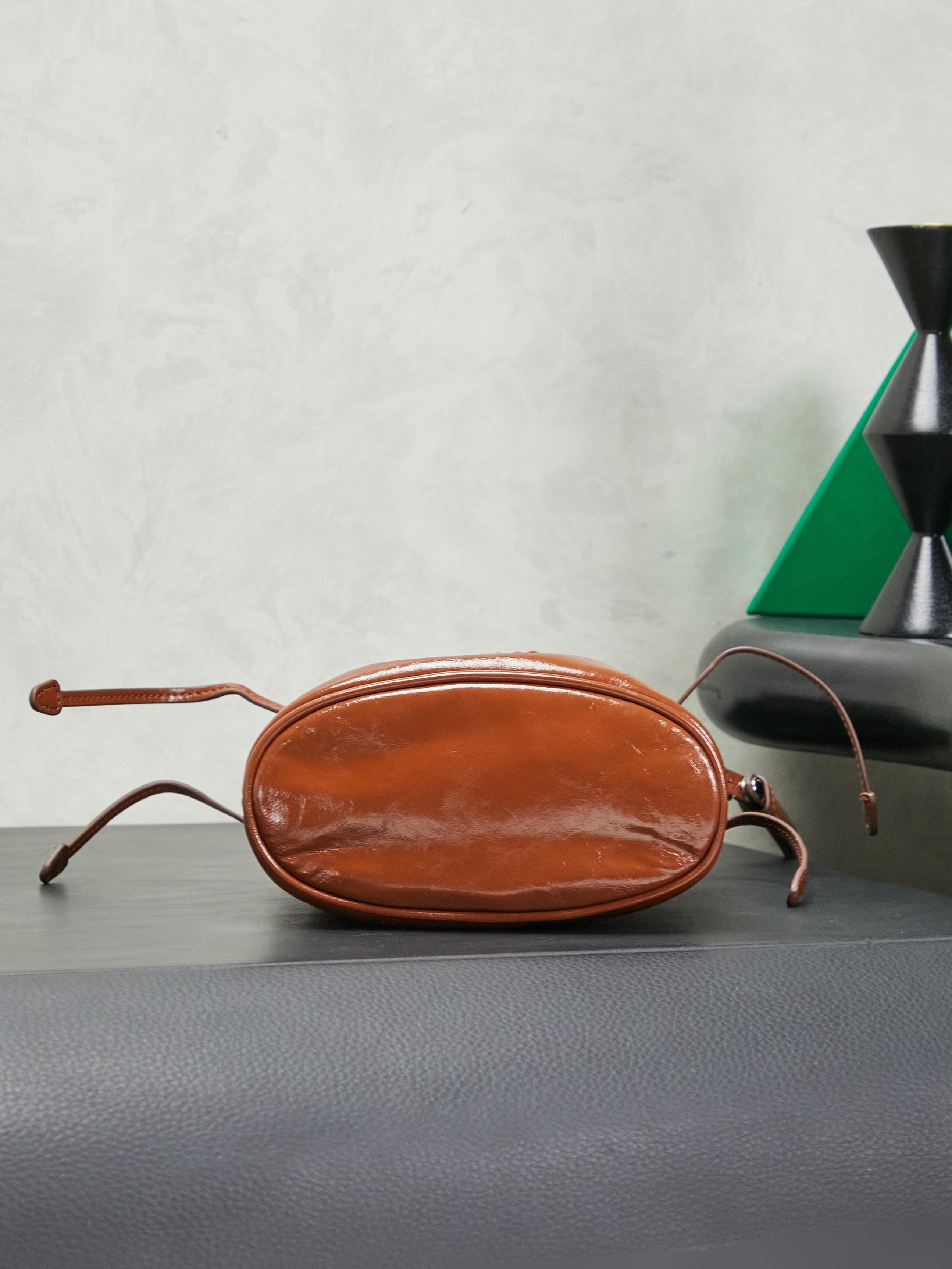 Miu Miu Shiny Leather Pouch