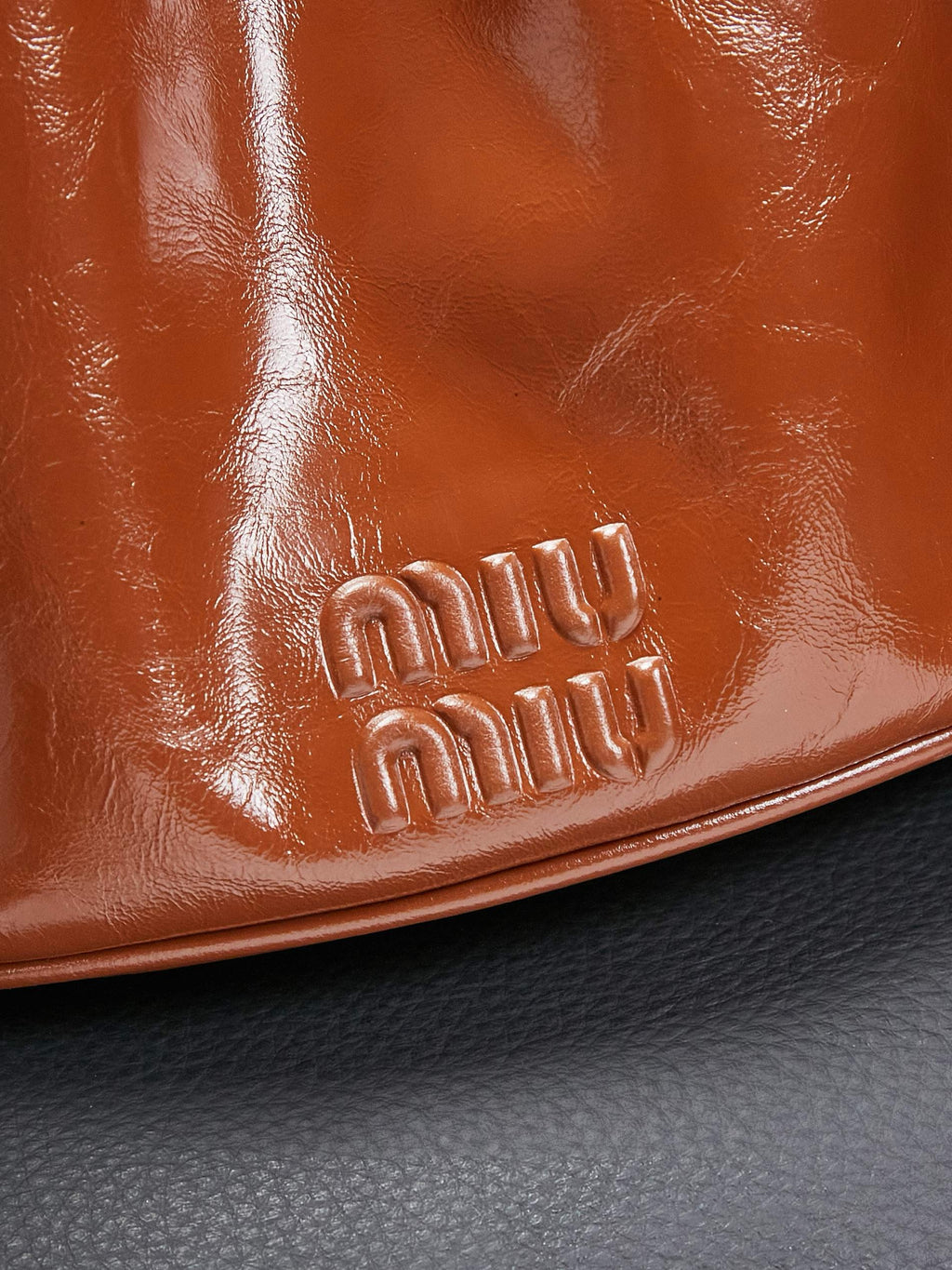 Miu Miu Shiny Leather Pouch