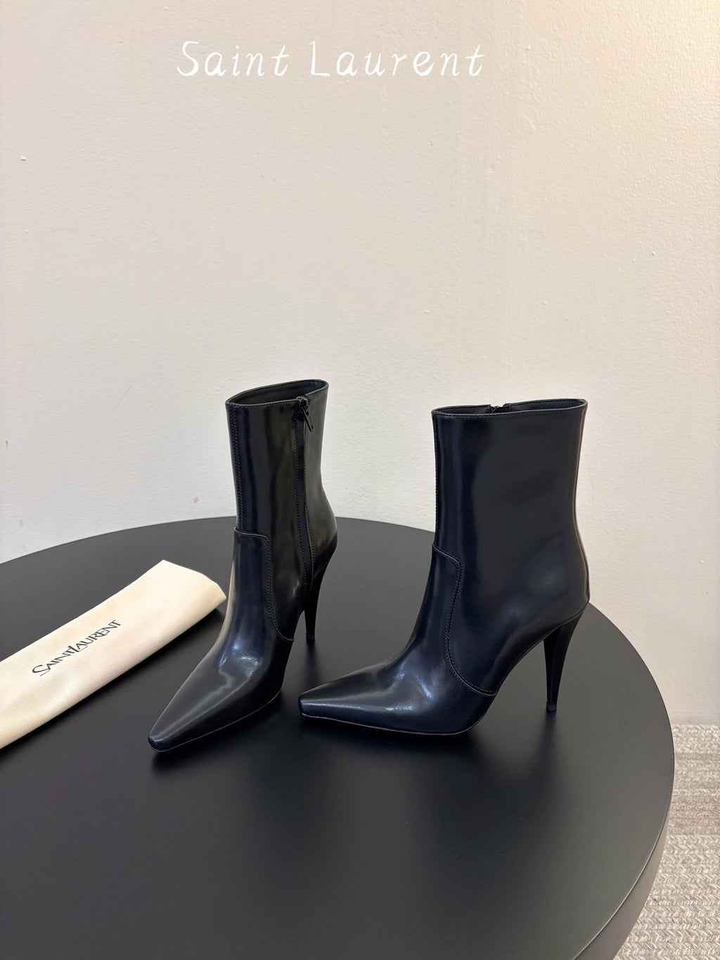 Saint Laurent Jane Ankle in Calfskin