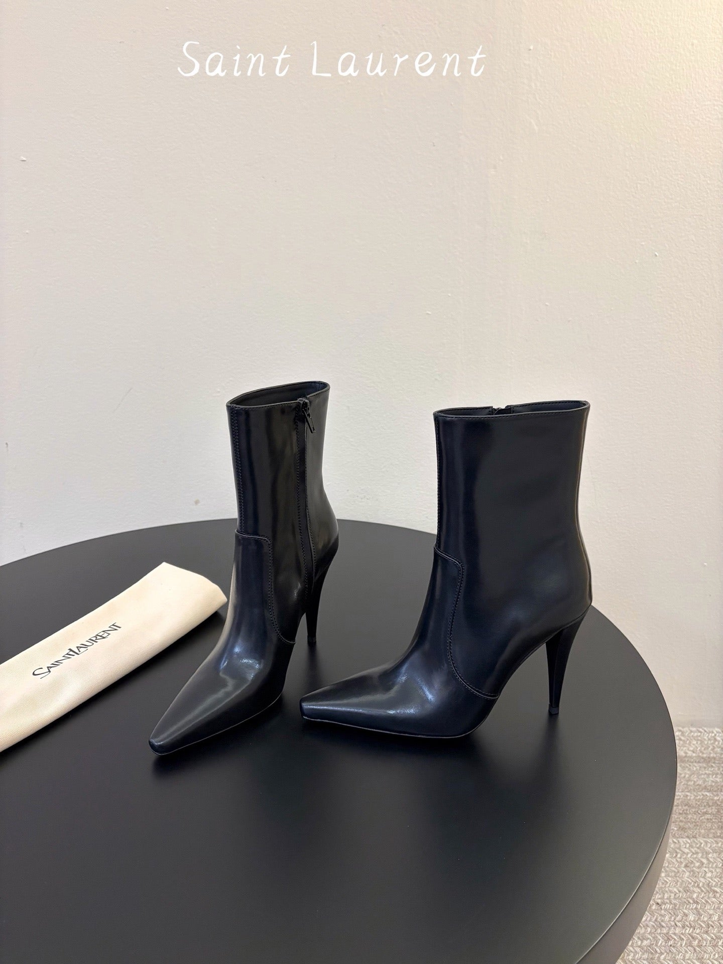 Saint Laurent Jane Ankle in Calfskin