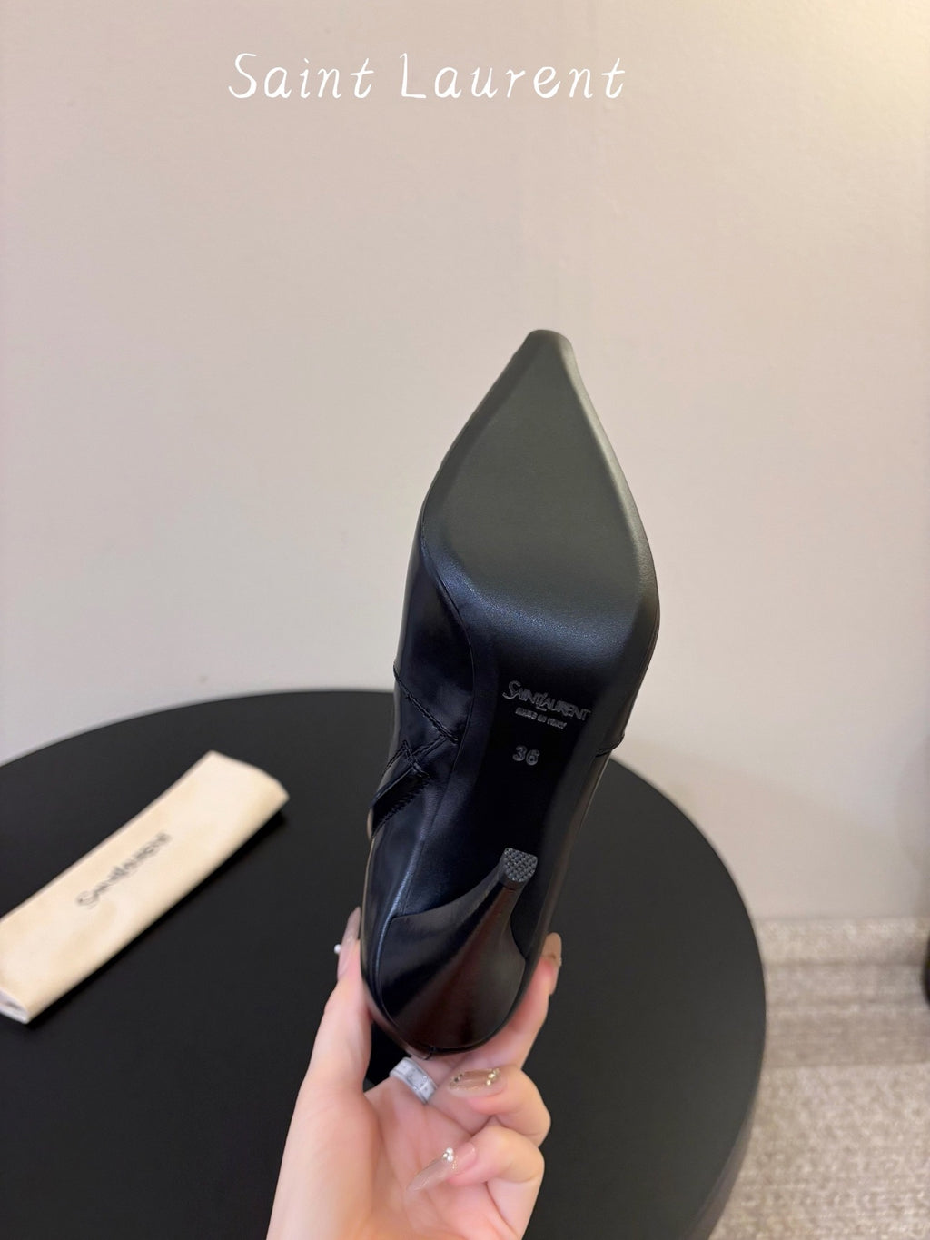 Saint Laurent Jane Ankle in Calfskin