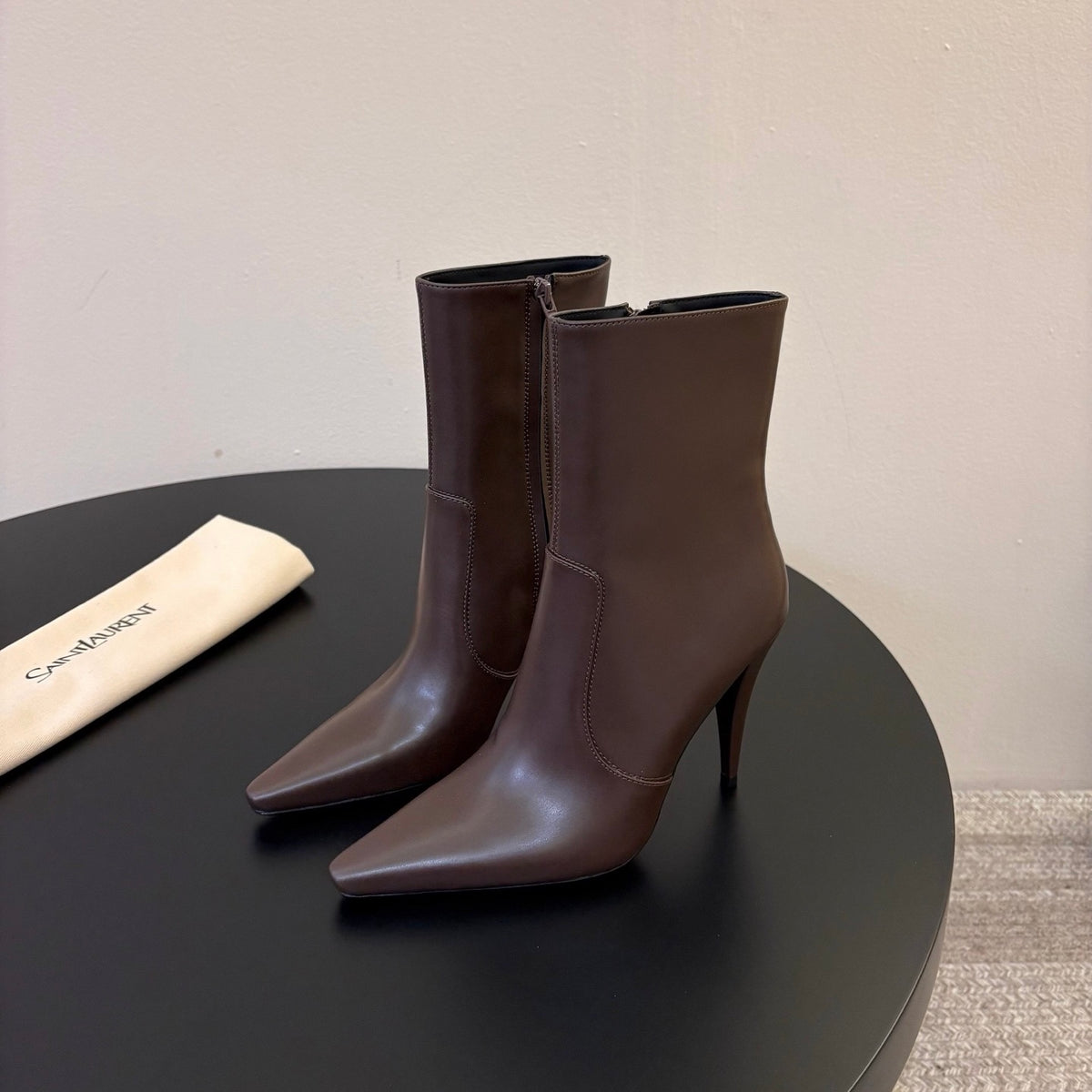 Saint Laurent Jane Ankle in Calfskin