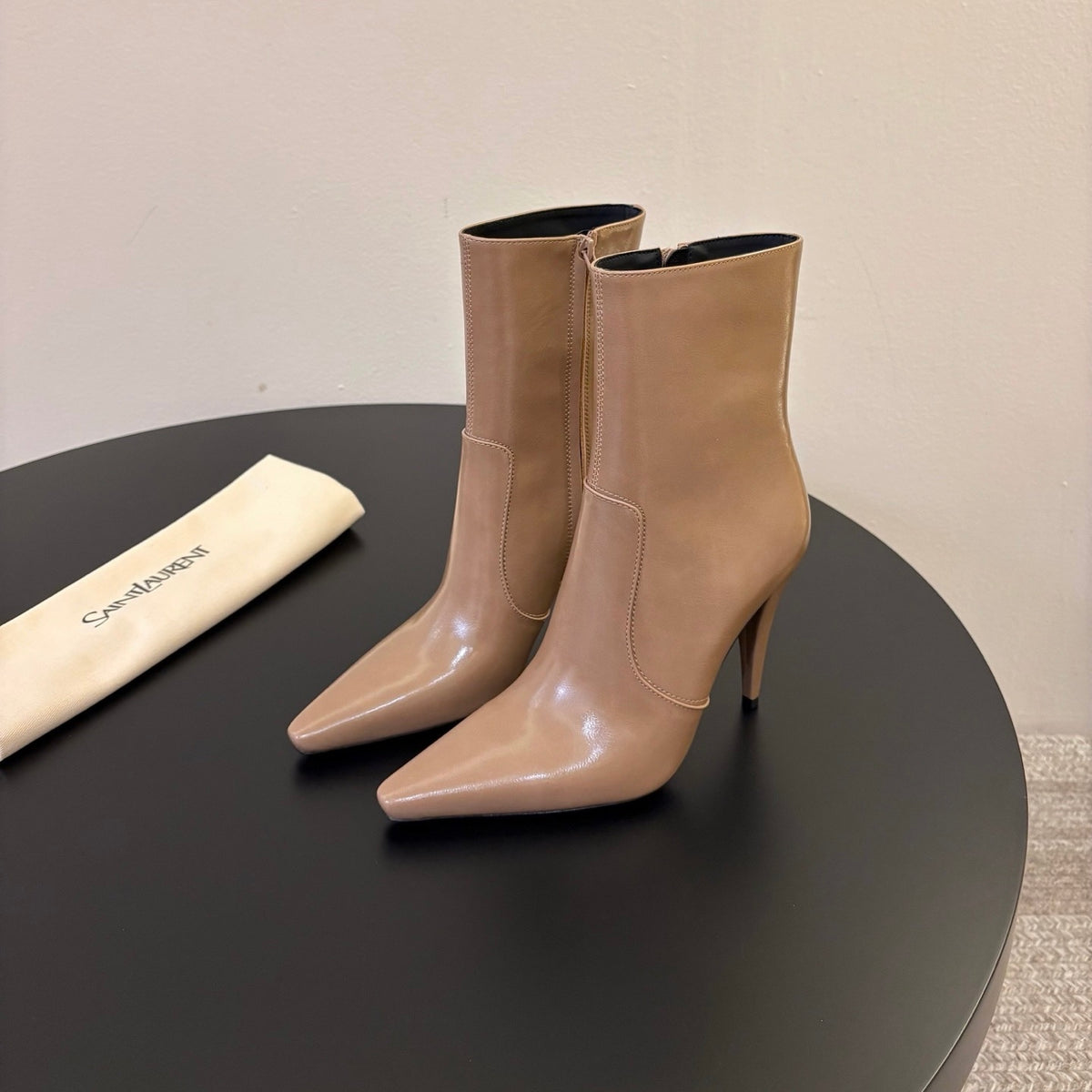 Saint Laurent Jane Ankle in Calfskin