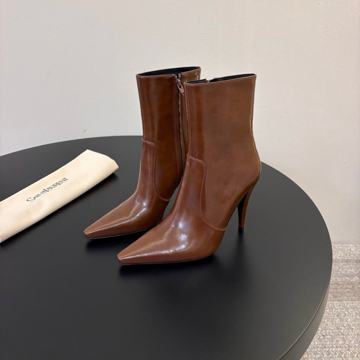 Saint Laurent Jane Ankle in Calfskin