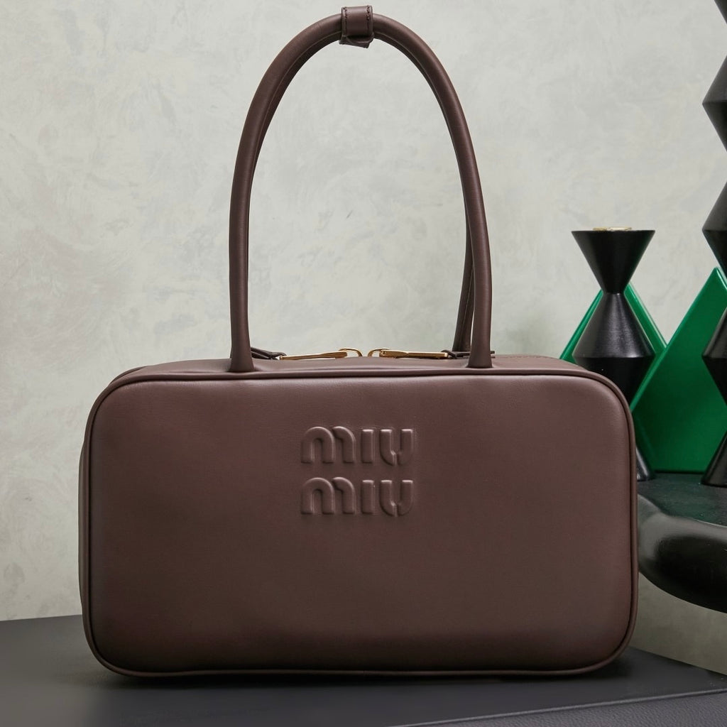 Miu Miu Medium Beau Leather Top-Handle Bag