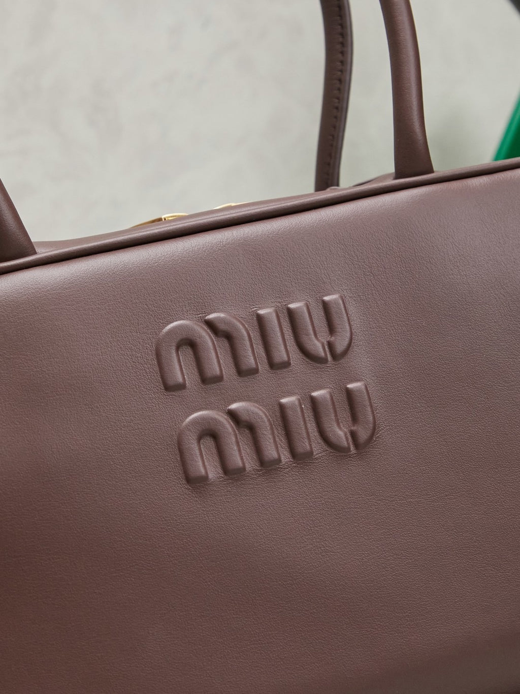 Miu Miu Medium Beau Leather Top-Handle Bag