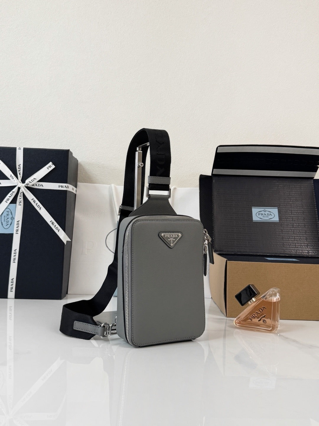 Prada Brique Saffiano Leather Bag