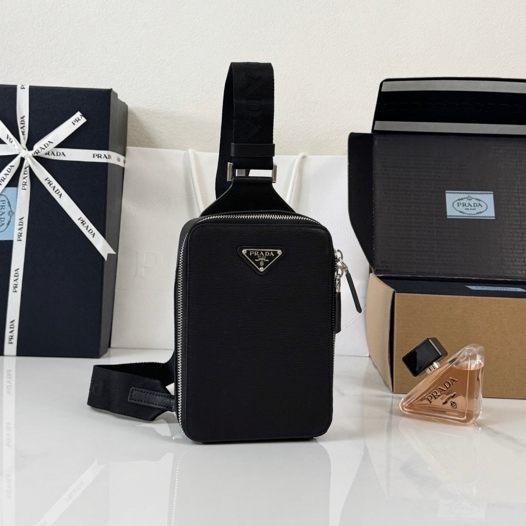 Prada Brique Saffiano Leather Bag
