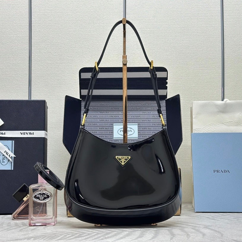 Prada Cleo Bag in Patent Leather 1BC169