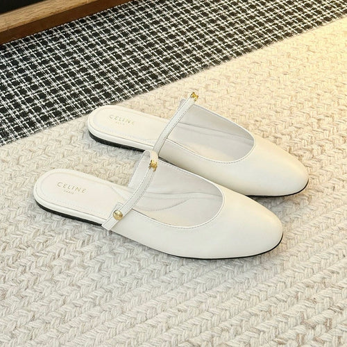Celine Macaron Mule In Goatskin