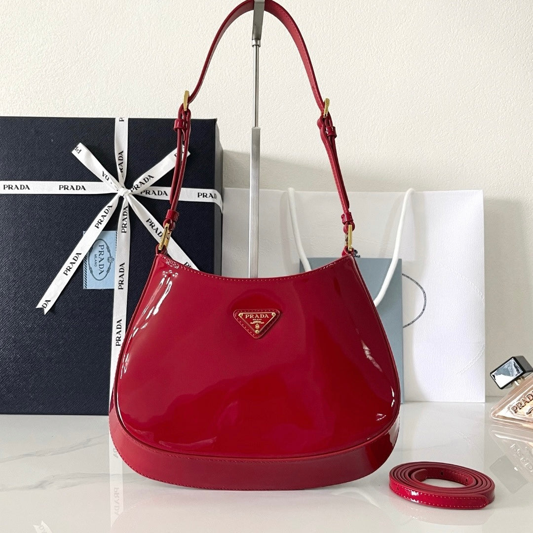 Prada Cleo Bag in Patent Leather 1BC169
