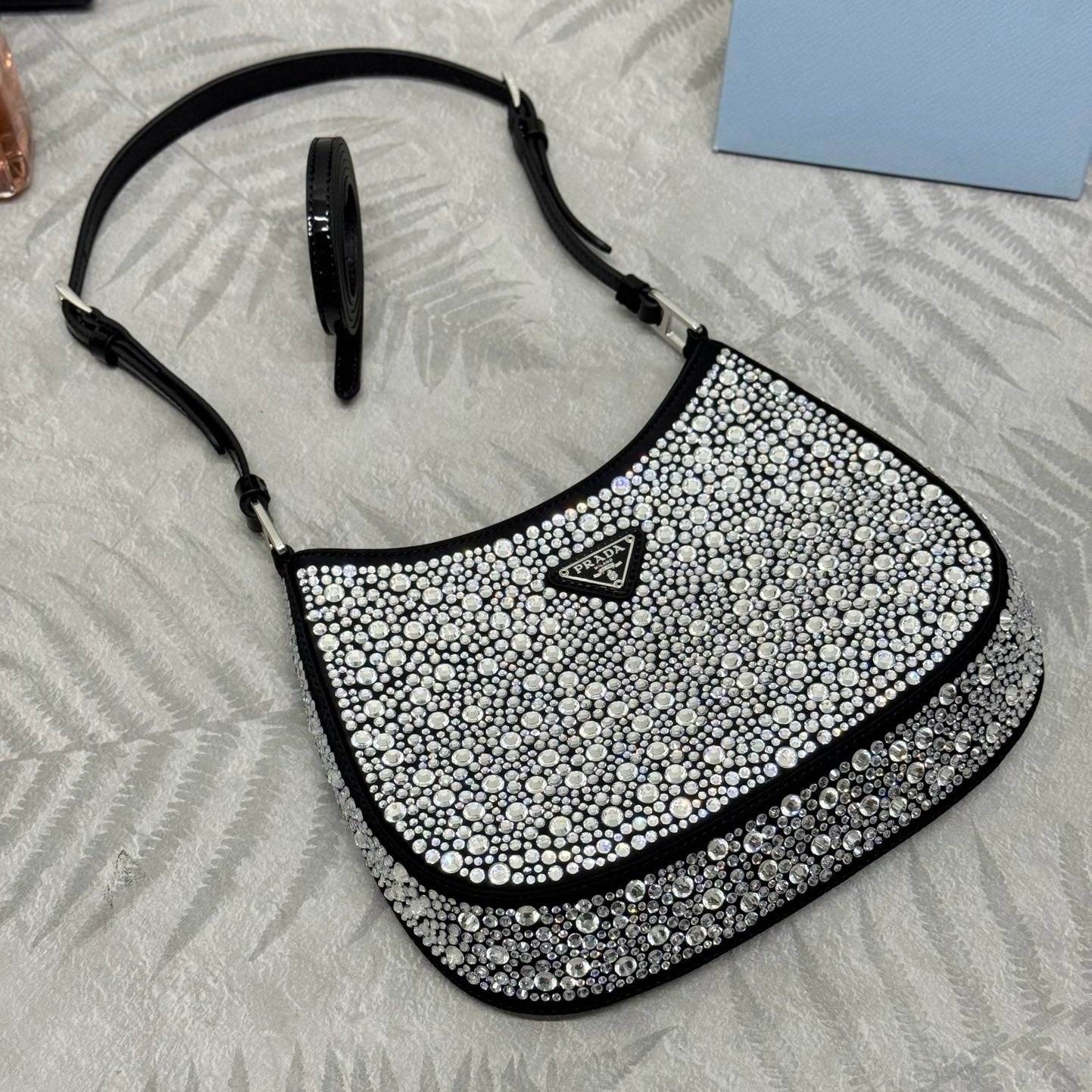 Prada Cleo Bag with Crystals 1BC169