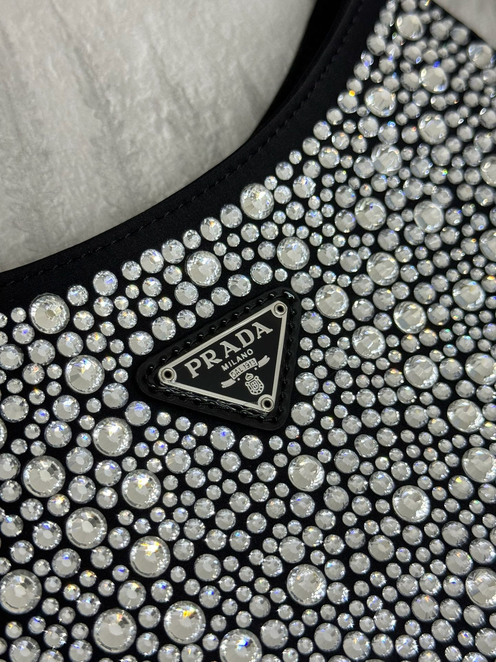 Prada Cleo Bag with Crystals 1BC169