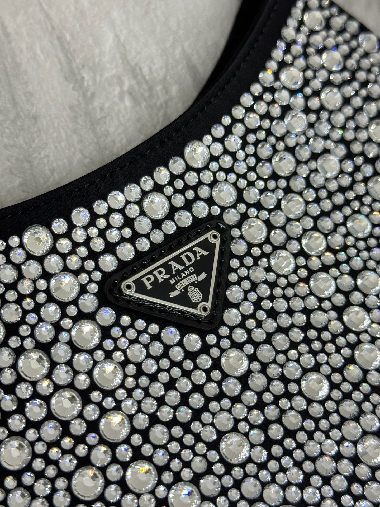 Prada Cleo Bag with Crystals 1BC169