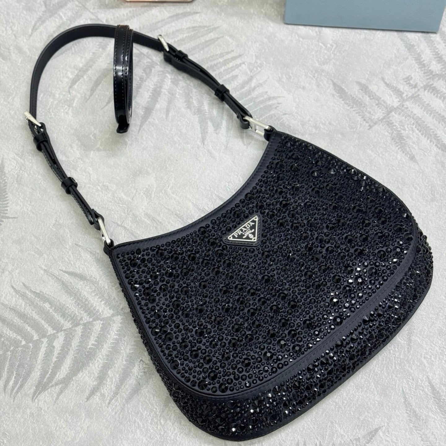 Prada Cleo Bag with Crystals 1BC169