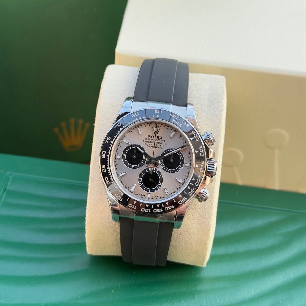 Rolex Daytona 126519LN-0006 40MM 904L Stainless Steel Rubber Strap Slate Dial
