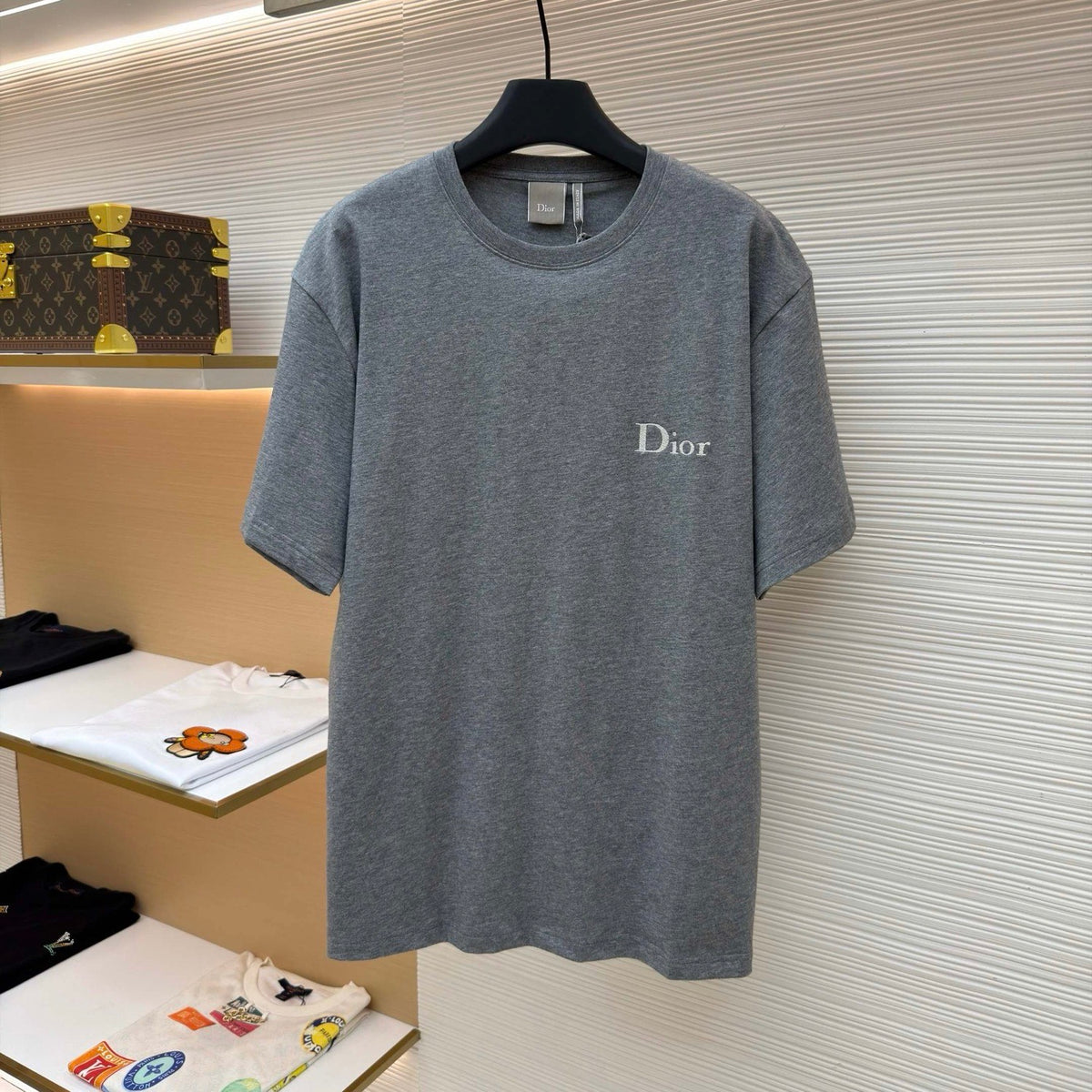 Dior T-Shirt with Dior Embroidery