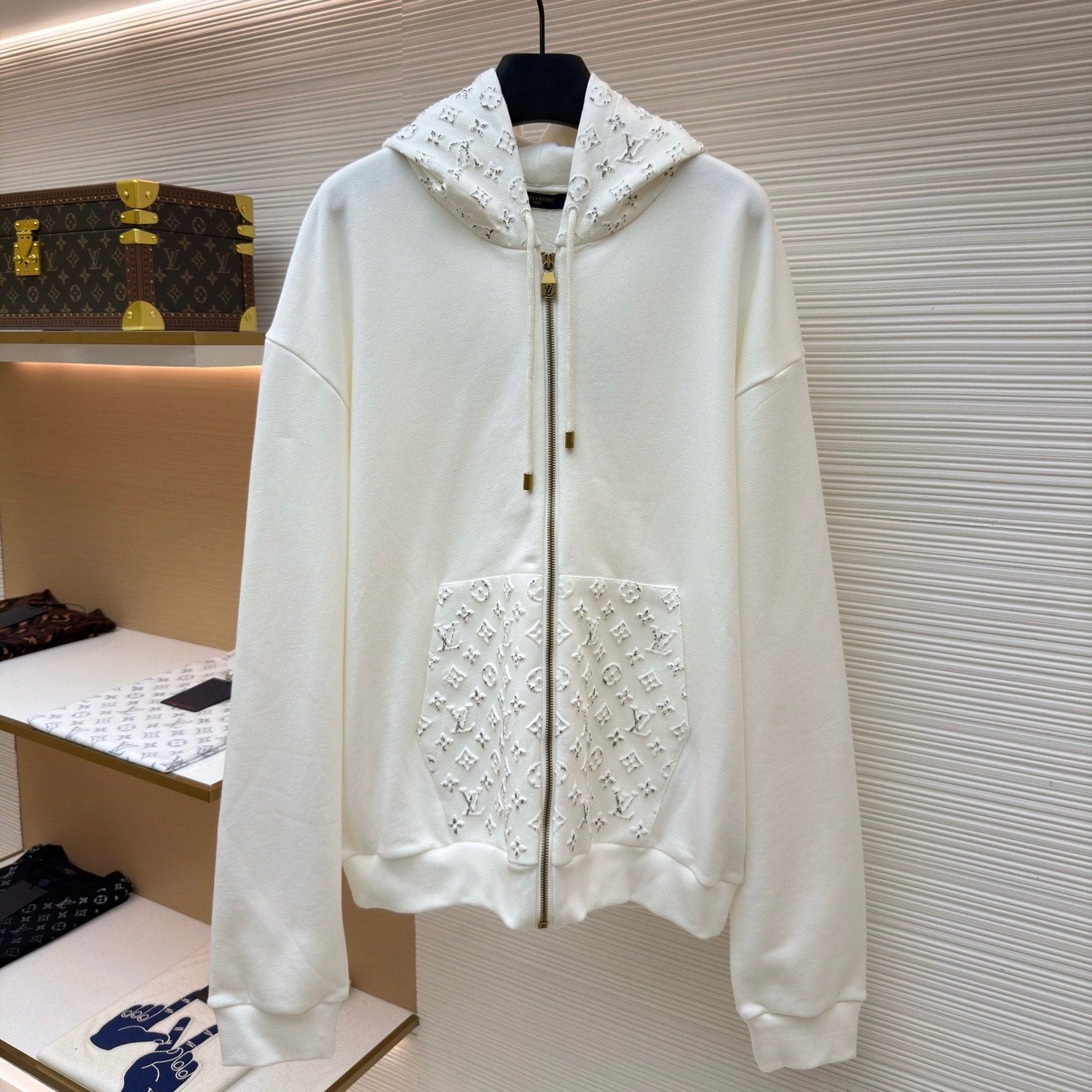 LV 1AKOX2 Reflective Zippered Hoodie