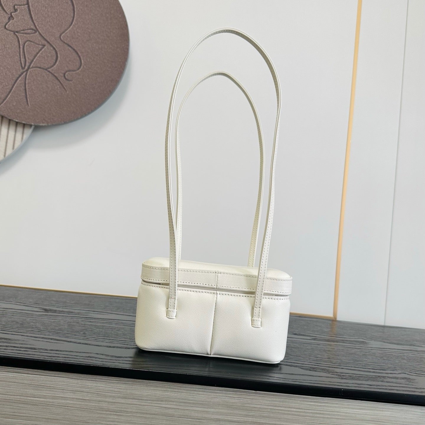 Chanel Preppy Coco Long Vanity with Straps in Grained Shiny Calfskin