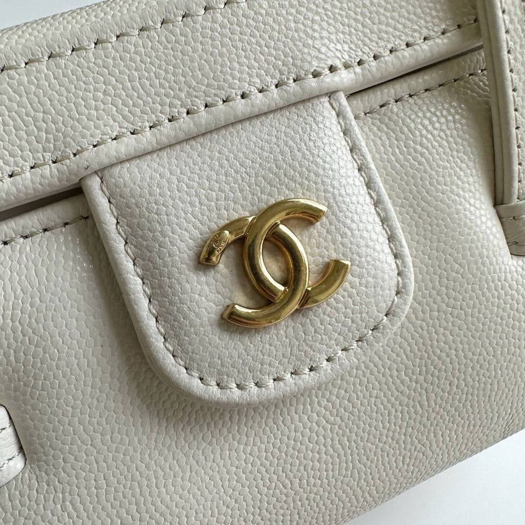Chanel Preppy Coco Long Vanity with Straps in Grained Shiny Calfskin
