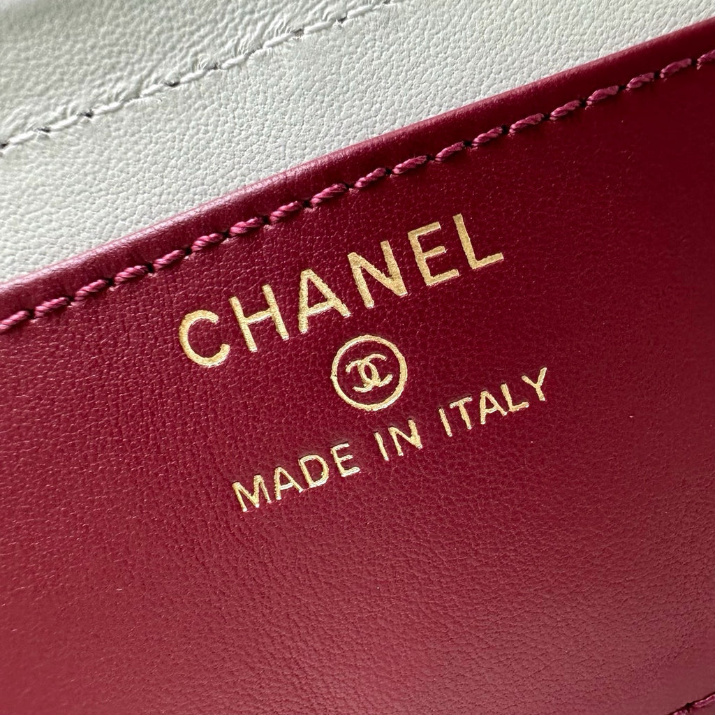 Chanel Preppy Coco Long Vanity with Straps in Grained Shiny Calfskin