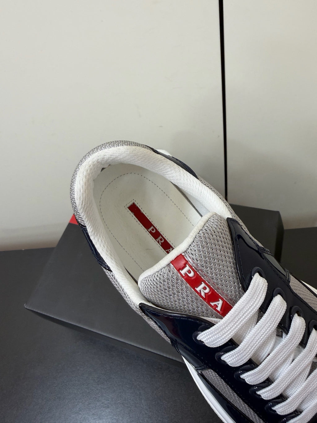 Prada America's Cup Sneaker in Patent Leather