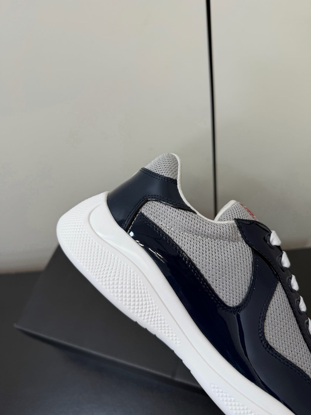 Prada America's Cup Sneaker in Patent Leather