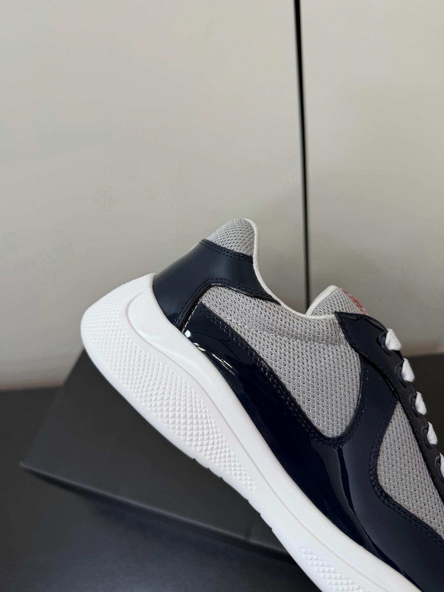 Prada America's Cup Sneaker in Patent Leather